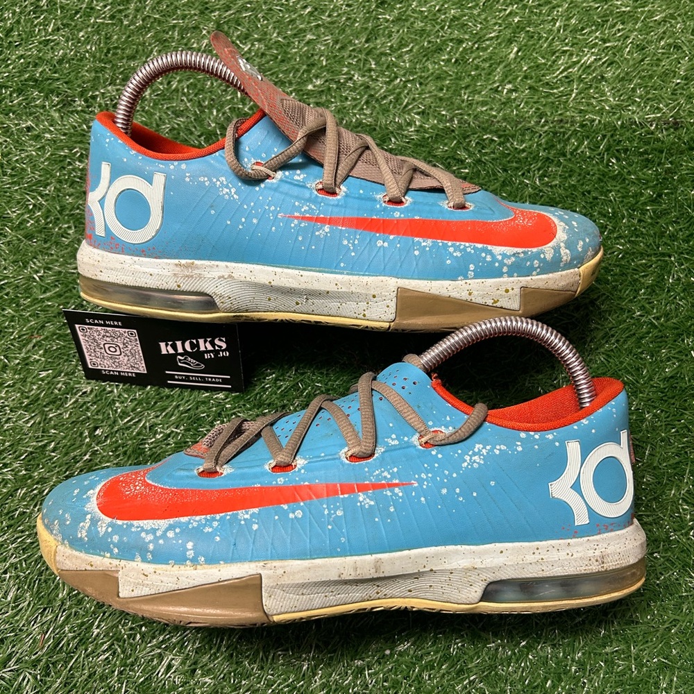 Nike Kd 6 Low Maryland Blue Crab Size 7Y (599477-400)
